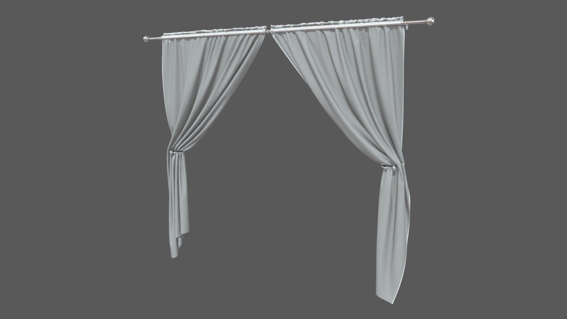 Curtains - Download Free 3D model by TCF (@BigBeans1048) 3d model