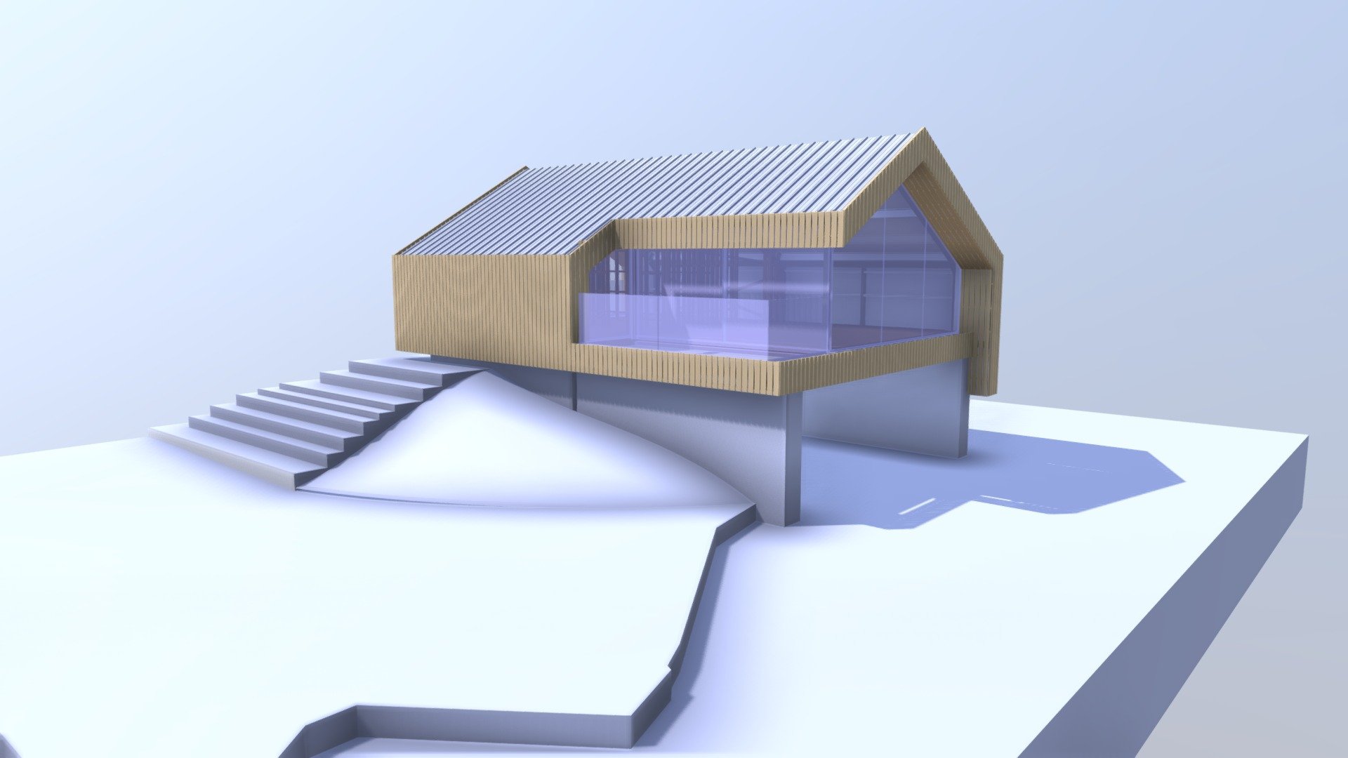 Boathouse with Skin - 3D model by phillip hawkins (@philliphawkins) 3d model