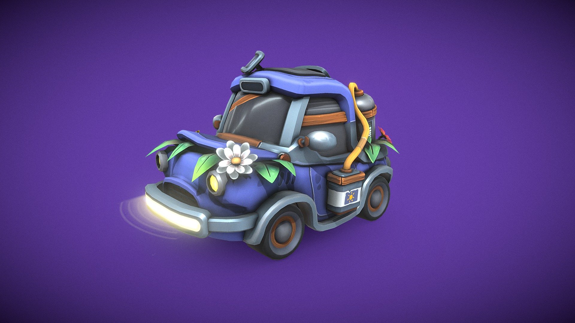 Hello ! Here's a game ready car I made for a racing game ! - Cartoon Car - 3D model by Benjamin Aubert (@bainjamaing) 3d model