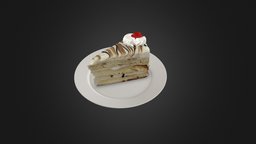 Marble Cake food, cake, marble, photogrametry, yummy