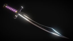 Sword of Causality (V-2.091) katana, scimitar, weapon-sword, weapon, sword, blade
