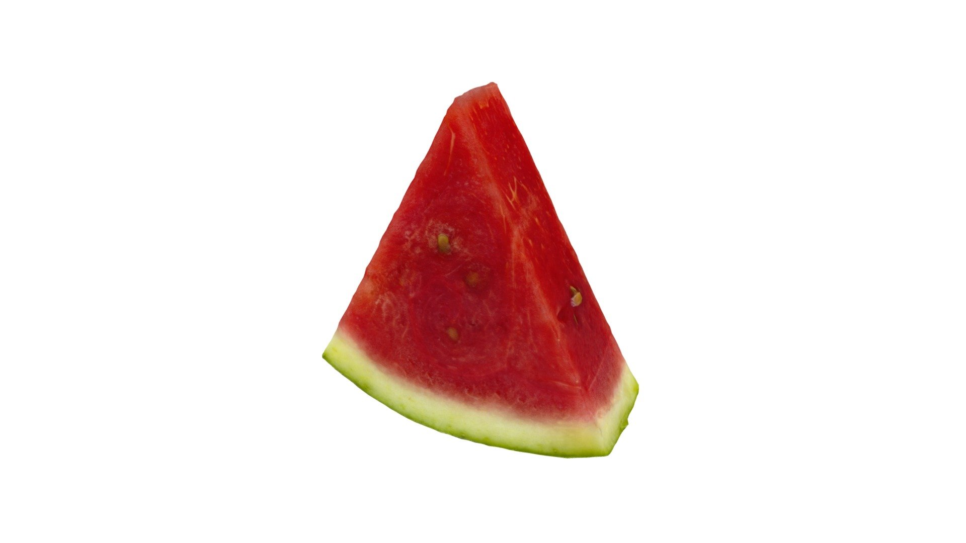 Highly detailed, photorealistic, 3d scanned model of a watermelon slice. 8k textures maps, optimized topology and uv unwrapped.

Model shown here is lowpoly with diffuse map only and 4k texture size.

This model is available at www.thecreativecrops.com 3d model