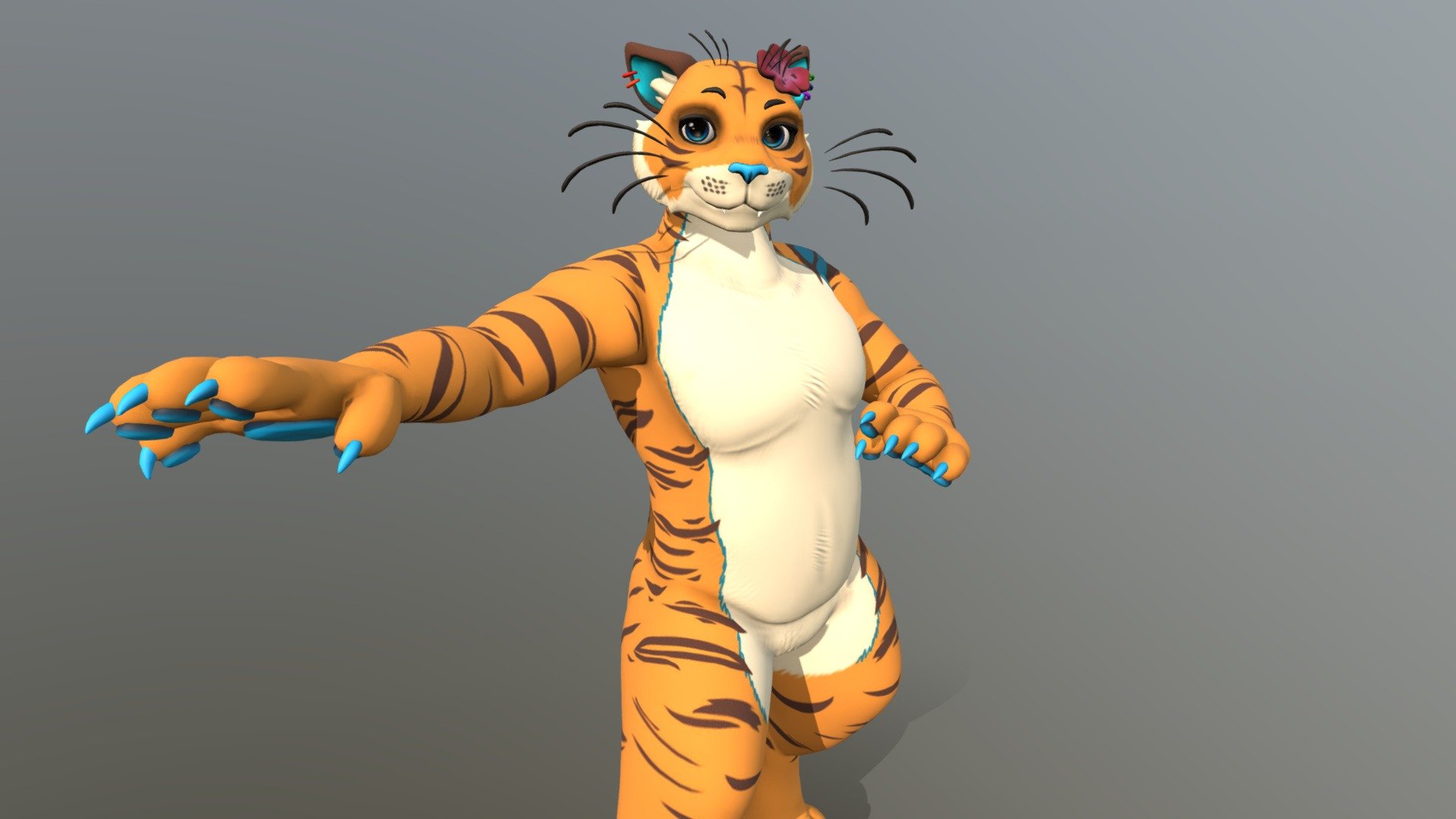 Model made for @MakaiTiger
made to work in vrchat and Vtuber!
Twitch link: https://www.twitch.tv/makaitiger - MakaiTiger Model Furry - 3D model by Teiozemo 3d model