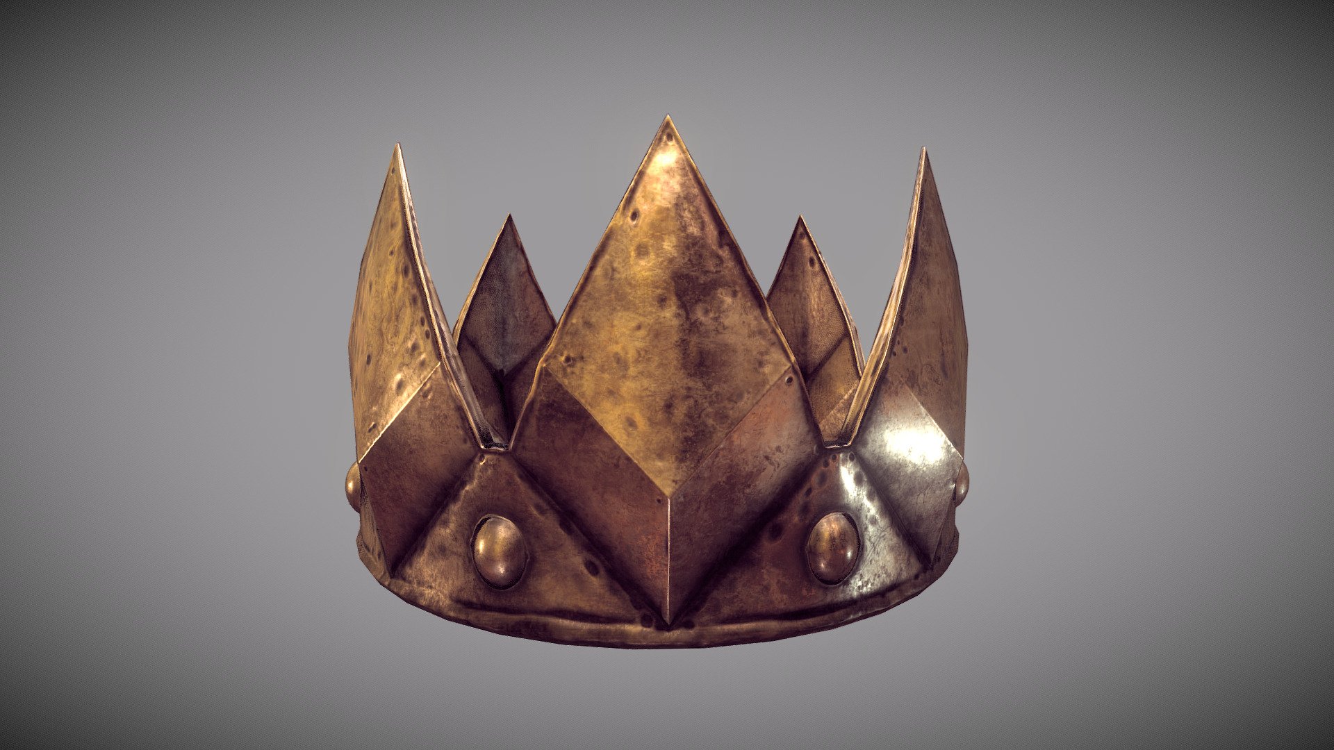 The crown of Mercia from the tv show Vikings 3d model