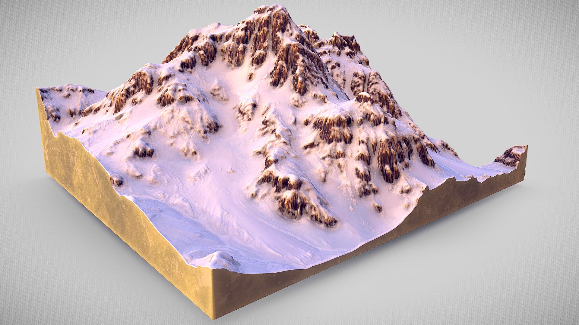 Trying out some arctic mountains with Gaea and Substance Painter! Thanks for viewing :-)! - Arctic Mountains - Buy Royalty Free 3D model by taber.noble 3d model