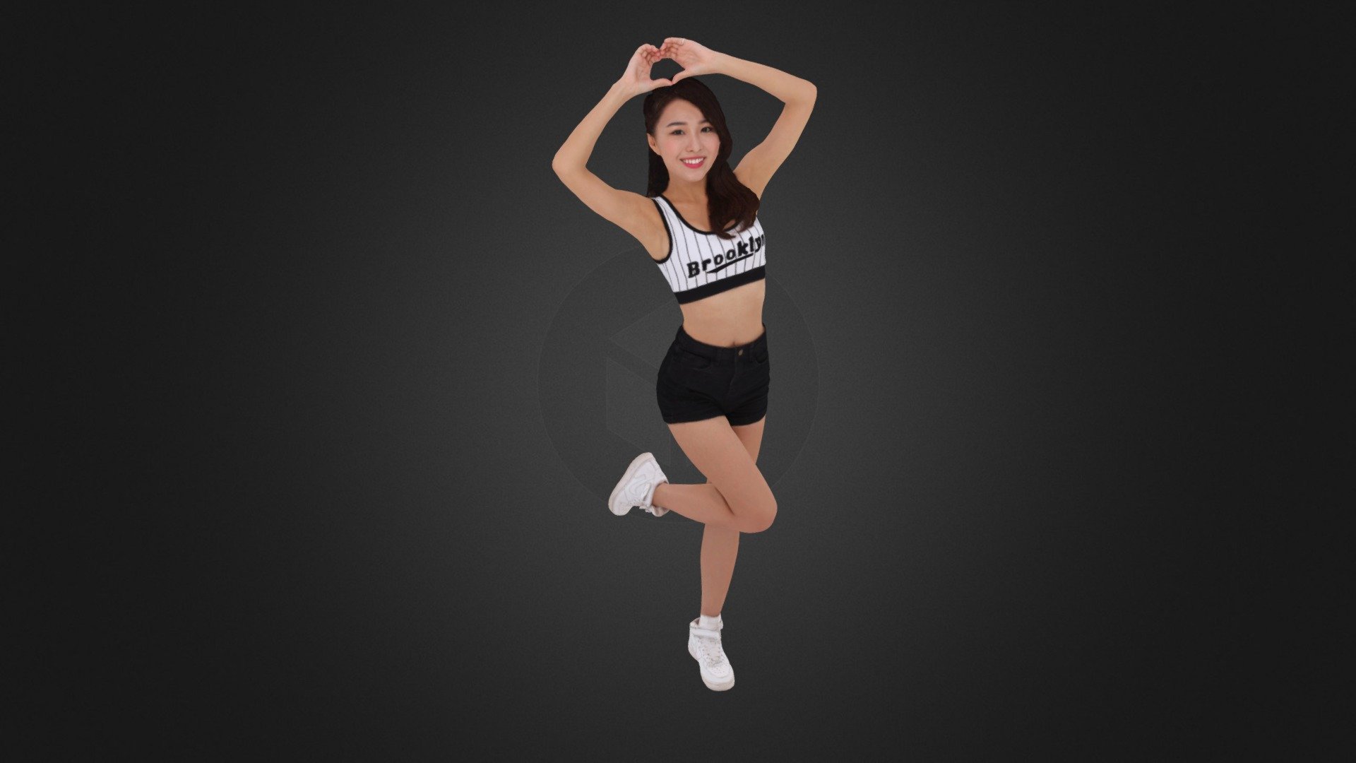 Cheerleader 879 - 3D model by Evan 3D Scanning studio (@Evan-3DScanningStudio) 3d model