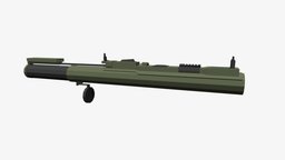 Low Poly M72A7 anti, m72, law, tank, launcher, rocket, disposable, low, poly, m72a7, anit-tank