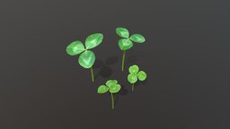 Clovers forest, grass, plants, archviz, assets, small, scenery, prop, gameprop, ground, ireland, mountain, clover, leaf, vegetation, irish, realistic, nature, luck, shamrock, clovers, shamrocks, architecture, low-poly, asset, pbr, lowpoly, fantasy, leaves, gameready