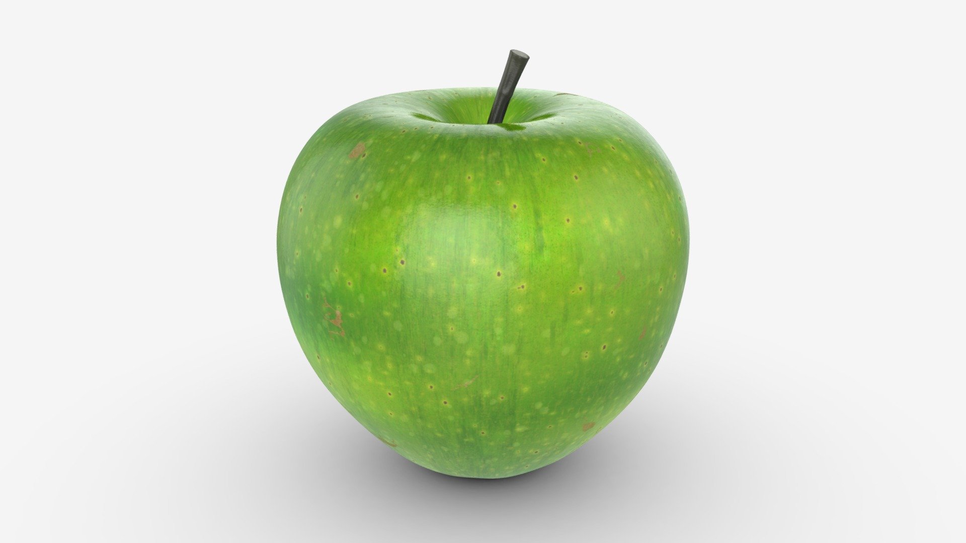 Apple single fruit green - Buy Royalty Free 3D model by HQ3DMOD (@AivisAstics) 3d model