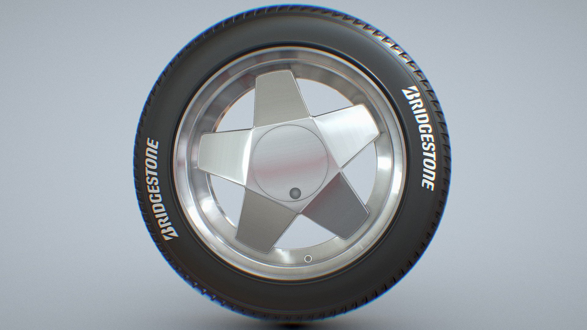 Borbet  Wheel / Bridgestone Tire / Modelled By Kaganproject - Borbet / Bridgestone - 3D model by kaganproject 3d model