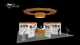 Custom exhibition stand sketchup