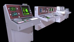 Retro Sci-Fi Computer Desks / Control Panels