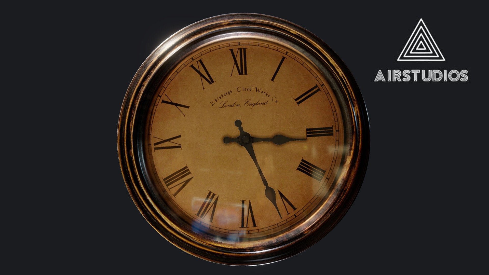 Old Clock
Old-looking clock with roman numerals insted of numbers

Made in Autodesk Maya - Clock - Buy Royalty Free 3D model by AirStudios (@sebbe613) 3d model