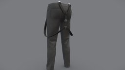 Male Pants With Down Suspenders