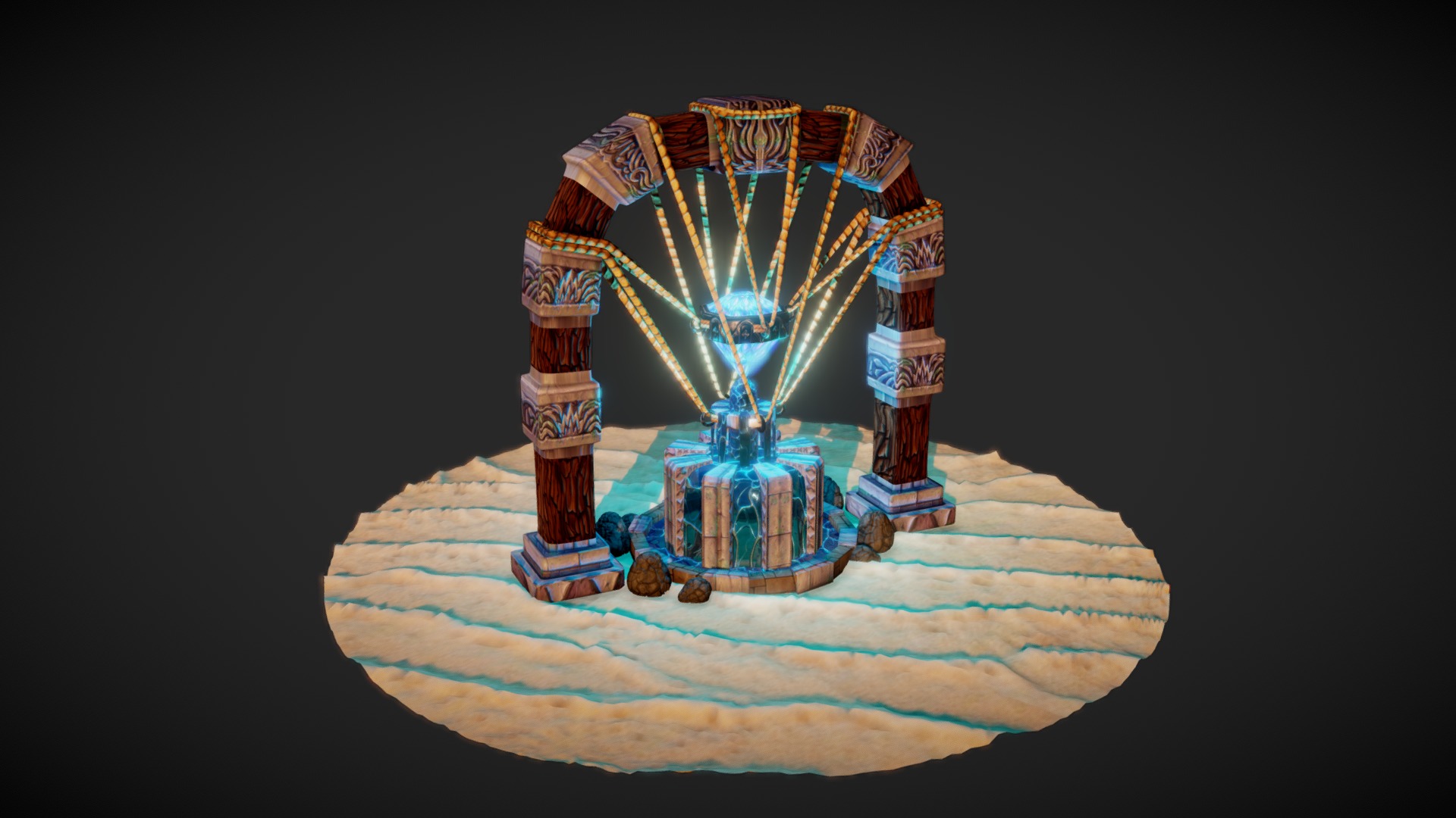 This a 3D model of a Stylized Fountain :)

You can also find an timelaspe version of this model on Youtube : 
https://www.youtube.com/watch?v=4uFbQE8Pybw&amp;index=18&amp;list=PLKIeUKeU92smbJrilcYwOn6pwGgBBMEBR&amp;t=0s

www.valentin-poinot.com 

Enjoy :) - Stylized Fountain - Buy Royalty Free 3D model by ValBoise 3d model
