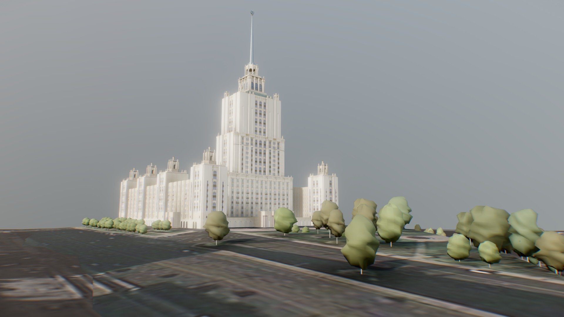 hotel Ukraine - Download Free 3D model by ztrztr (@ztrztr3) 3d model