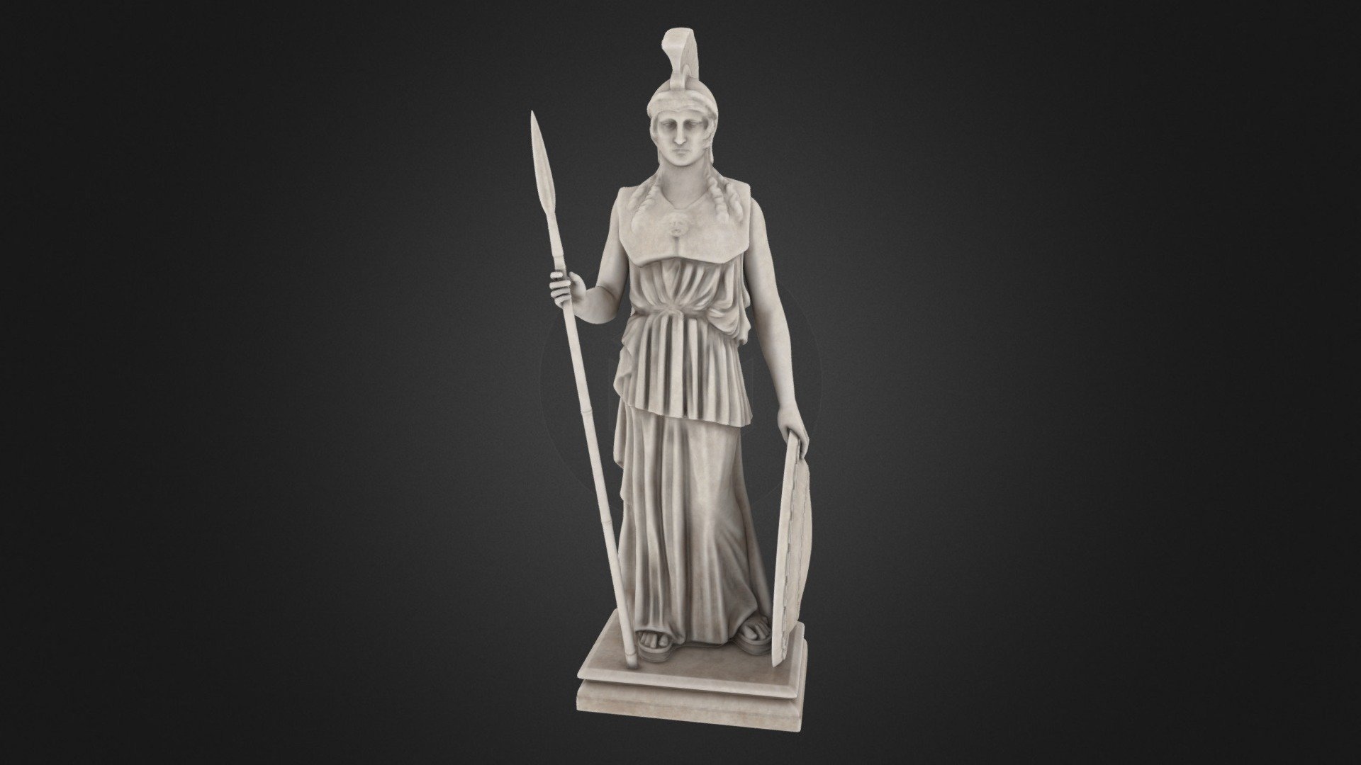 Photorealistic 3D model of a roman Athena statue. The model was initially created in 3Ds Max 2012, then fully textured and rendered using V-Ray.

This model is part of the digital restoration of Heraclea Sintica, Petrich, Bulgaria. Check out more models from this collection: https://skfb.ly/oRTTI - Roman Athena Statue - 3D model by Tornado_Studios 3d model