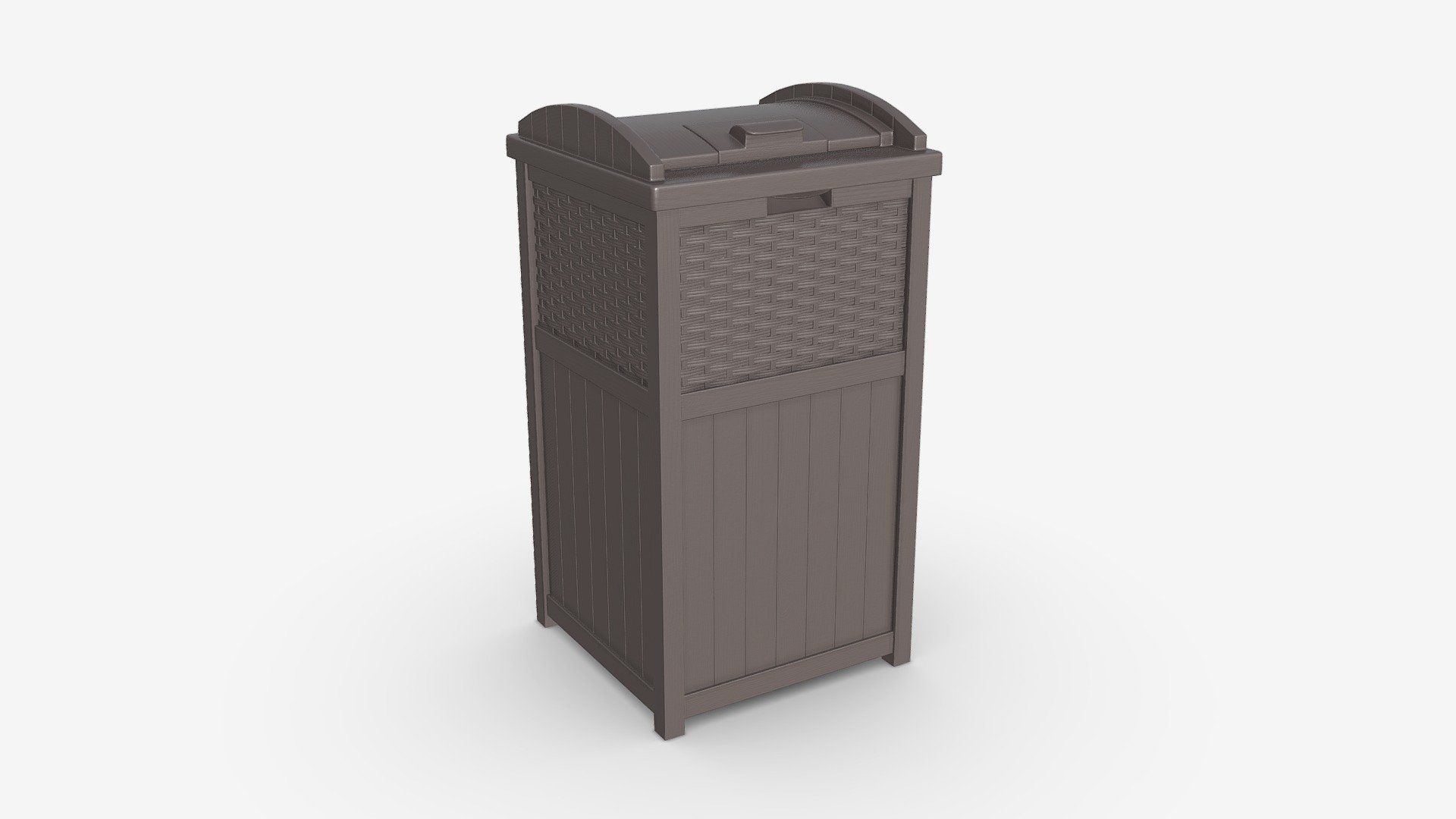 Outdoor trash can - Buy Royalty Free 3D model by HQ3DMOD (@AivisAstics) 3d model