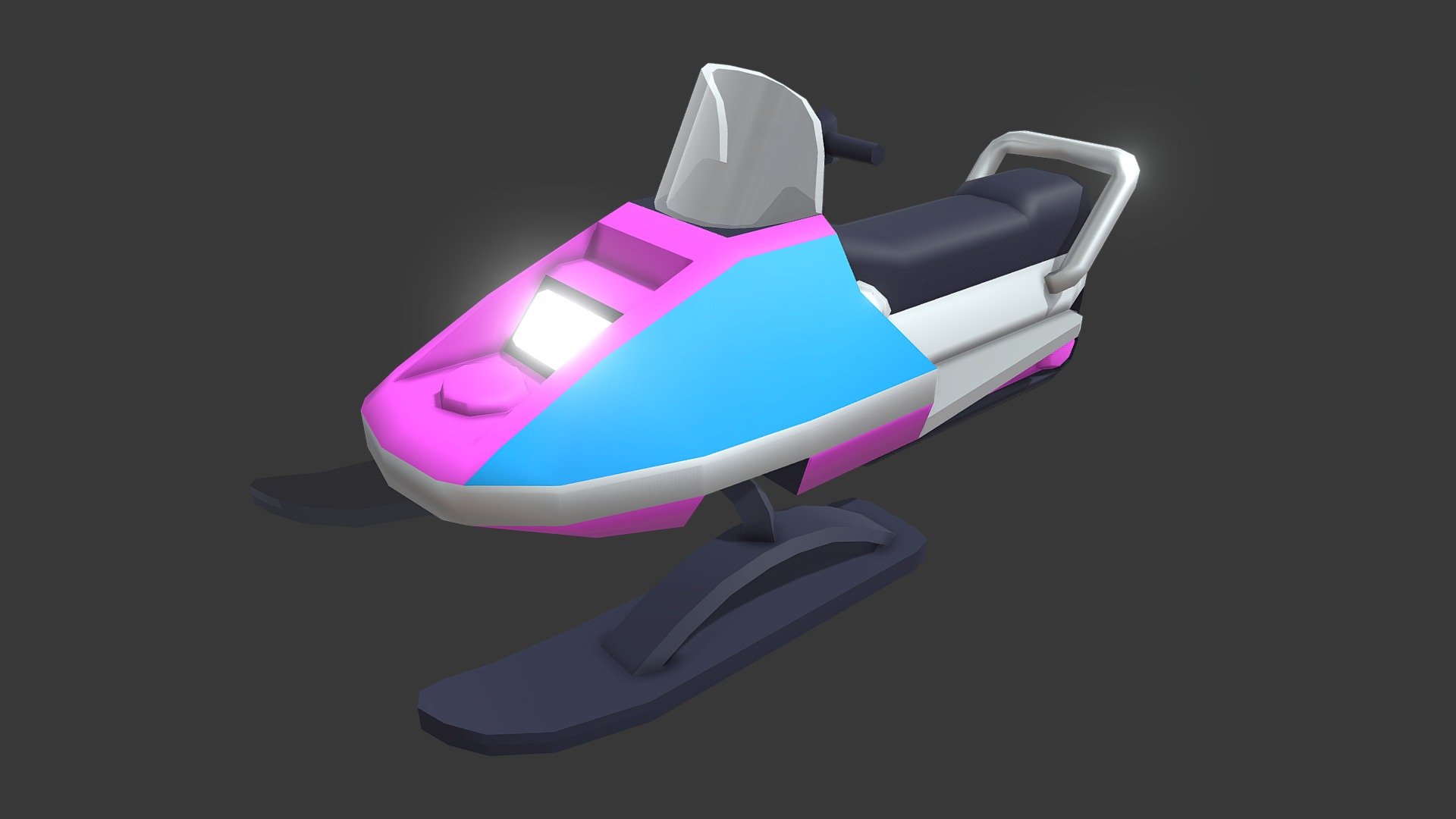 A lowpoly snowmobile vehicle made for RoPets on Roblox! :) - RoPets Snowmobile - 3D model by Anders Hedström (@toastwaffle) 3d model
