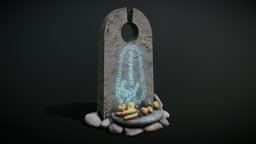 Rune Stone with Secrefice Altar