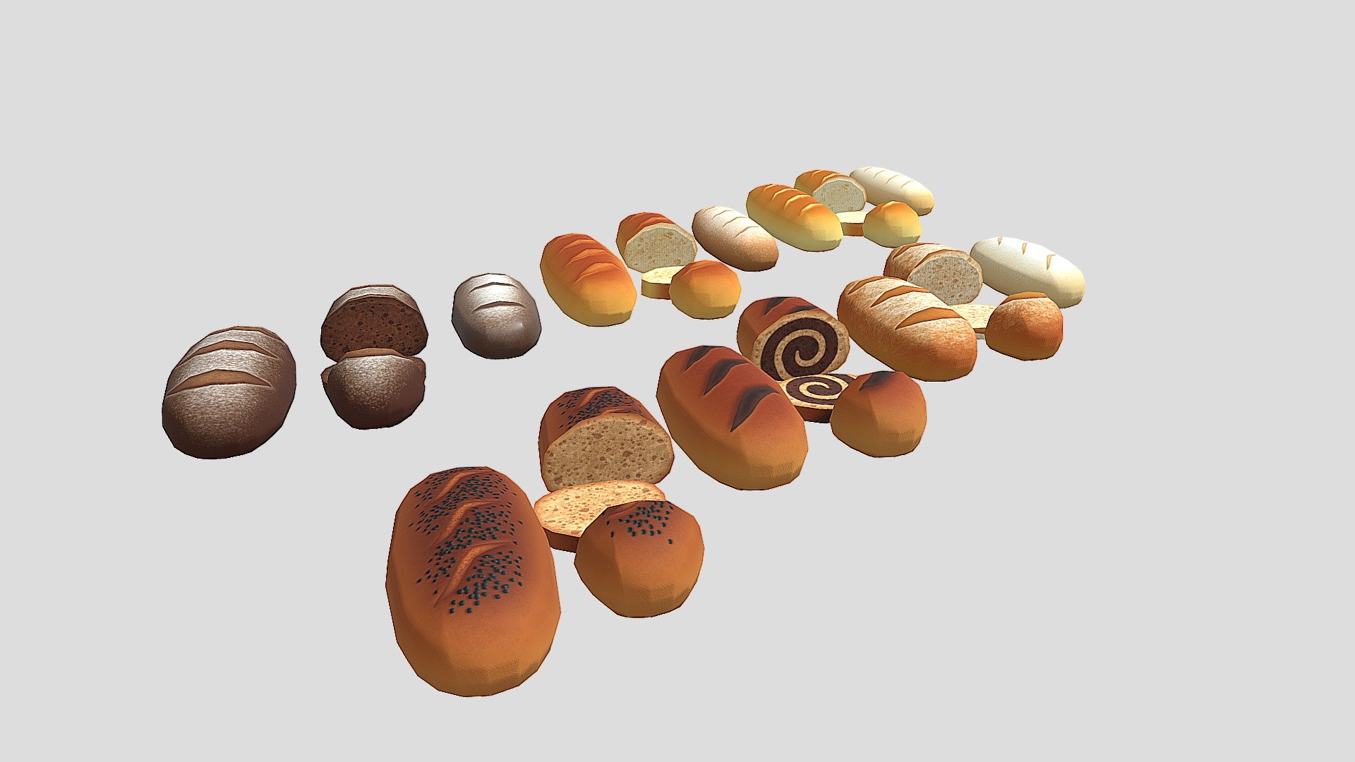 Bread is like bread, nothing else to say 3d model