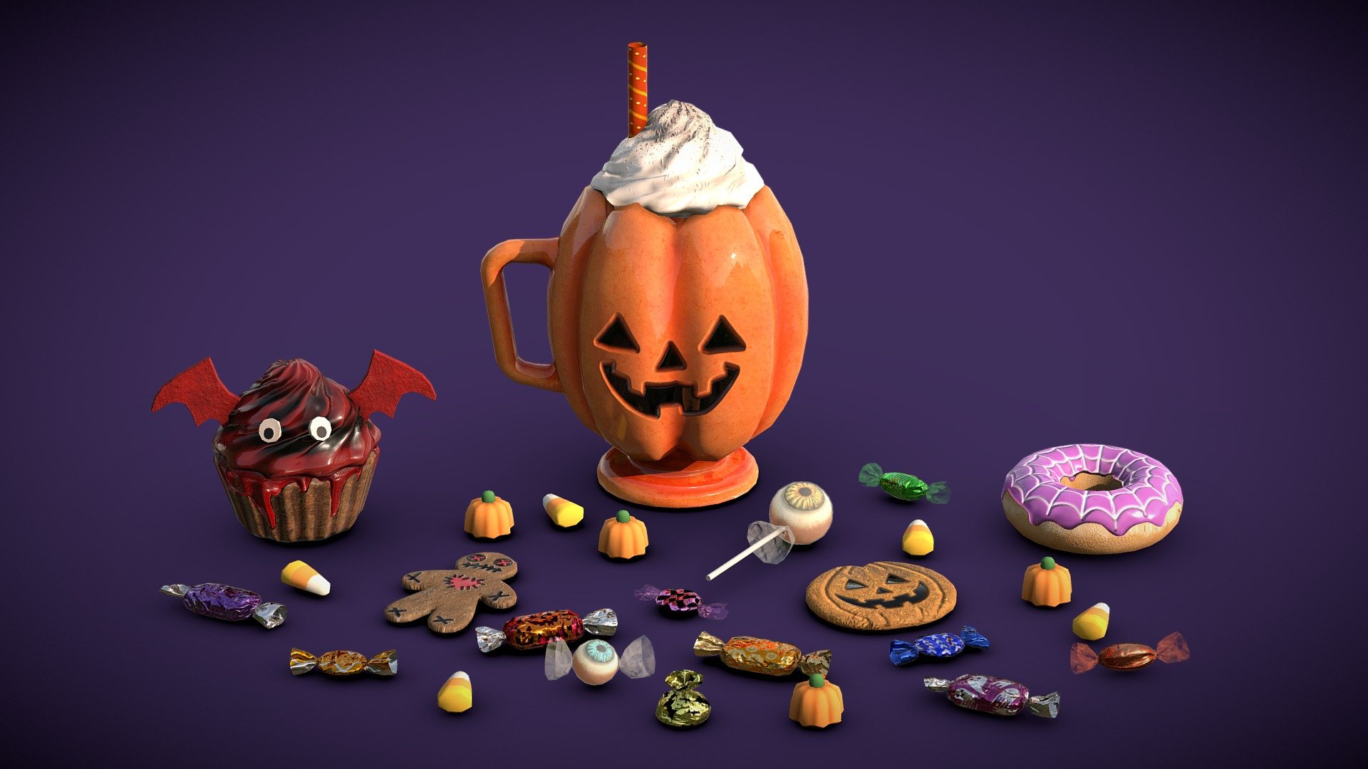 Halloween Sweets Candies - low poly pack

Triangles: 11k
Vertices: 5.8k

4096x4096 PNG texture - Halloween Sweets Candies - low poly pack - Buy Royalty Free 3D model by Karolina Renkiewicz (@KarolinaRenkiewicz) 3d model