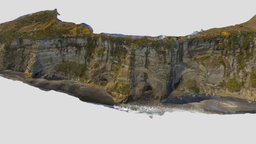 Paparahia Beach drone, geology, cliff, sand, beach, dronemapping, stone, rock