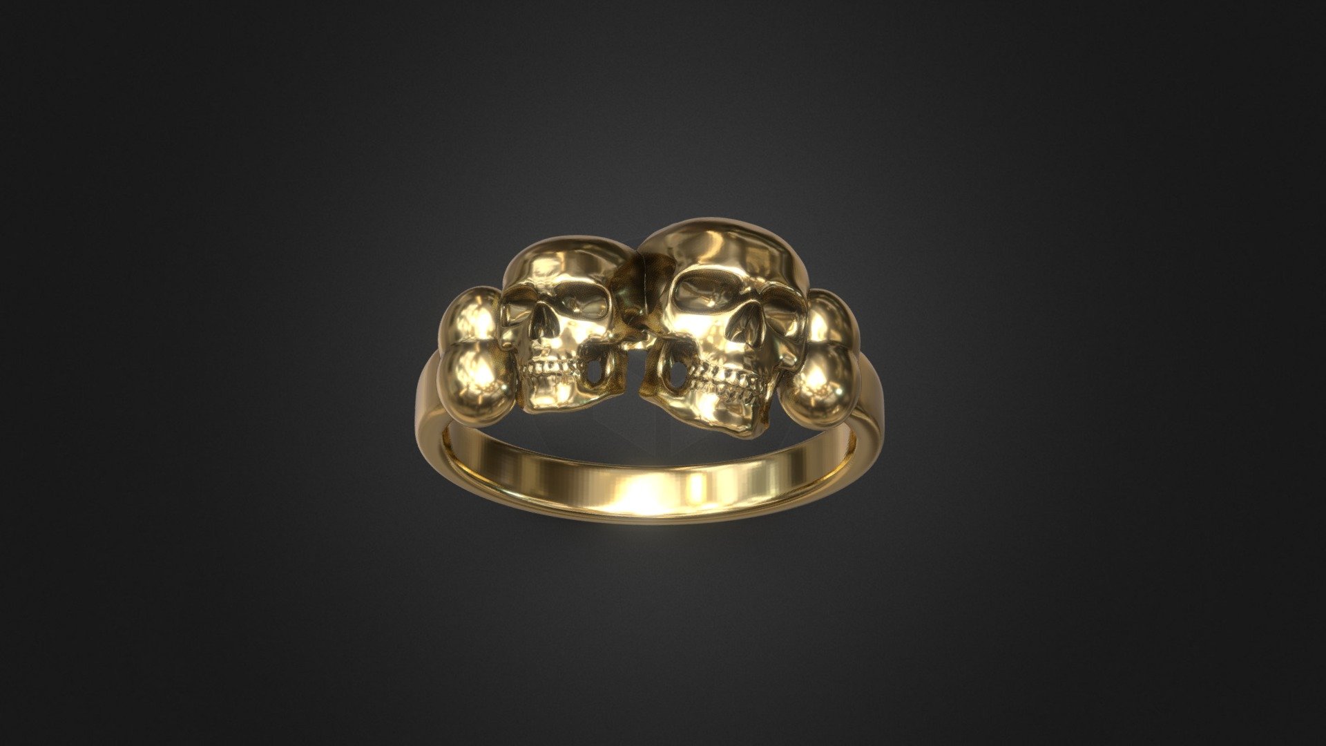 This skull ring is ready to print and is available on all sizes. After you purchase the model the .STL files from size US5 to US13 will be sent to the email used to pay. through paypal, or to any email of your choice. Please contact me with any questions. Thanks 3d model