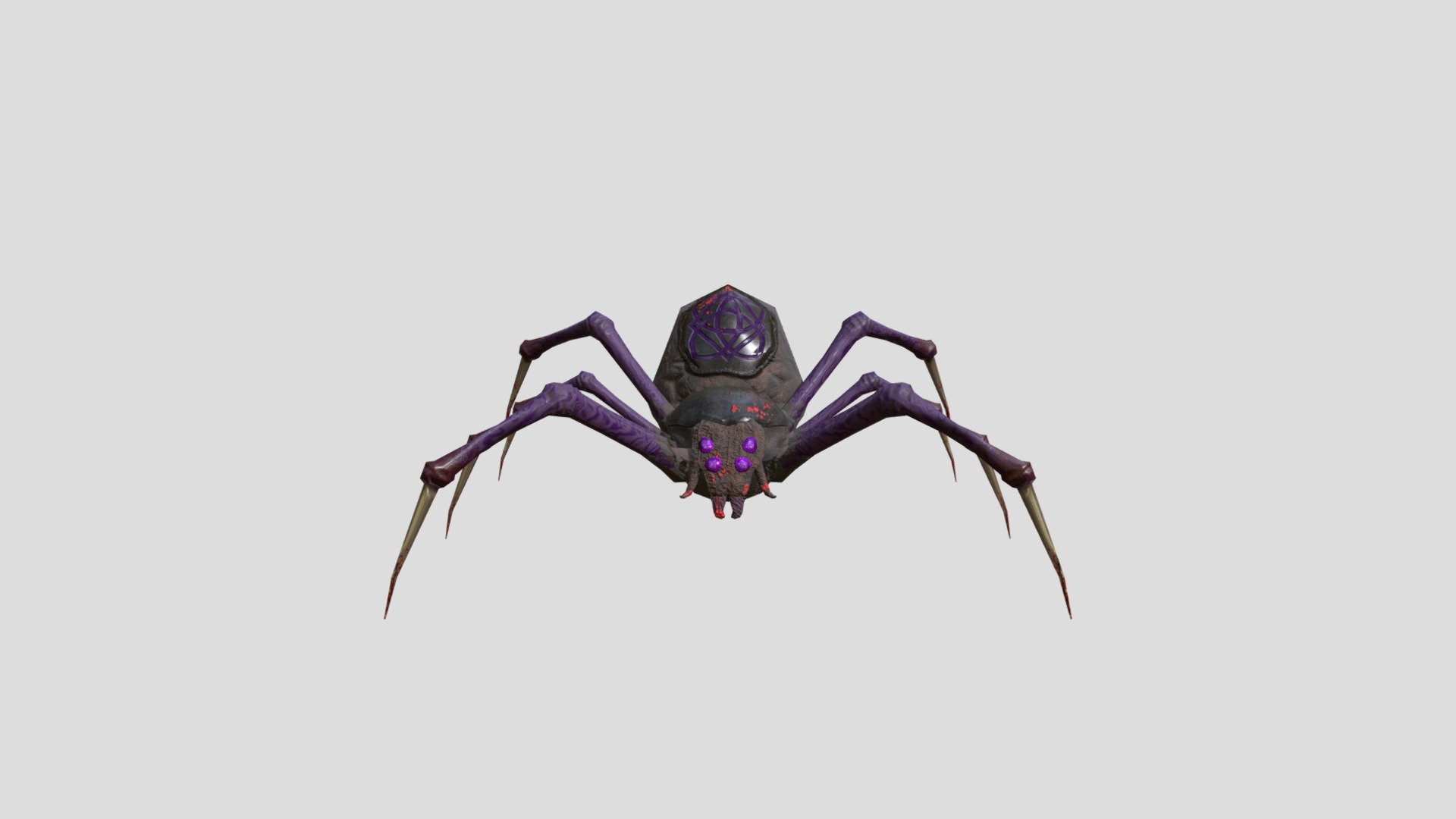 2200 Tris Low Poly Spider
High Poly in ZBrush
Texture in Substance Painter - Low Poly Spider - 3D model by capitanfht 3d model