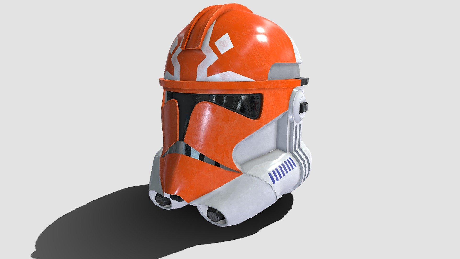 322nd Phase II Clone Trooper Helmet from The Clone Wars in the Revenge of the Sith modelled in Maya and textured in Substance Painter.

*New Model and Textures updated 14/10/23 - Star Wars - Phase II 322nd Clone Trooper Helmet - Buy Royalty Free 3D model by JD24 3d model