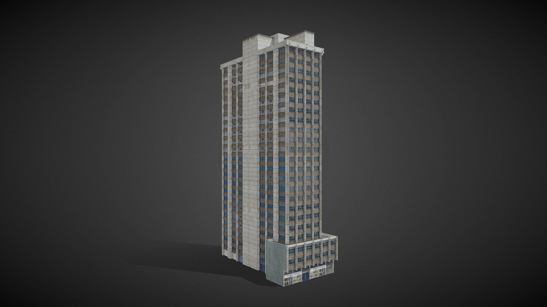 Building of Paraguay - Edificio Lider IV Paraguay - 3D model by AhmadWalker 3d model