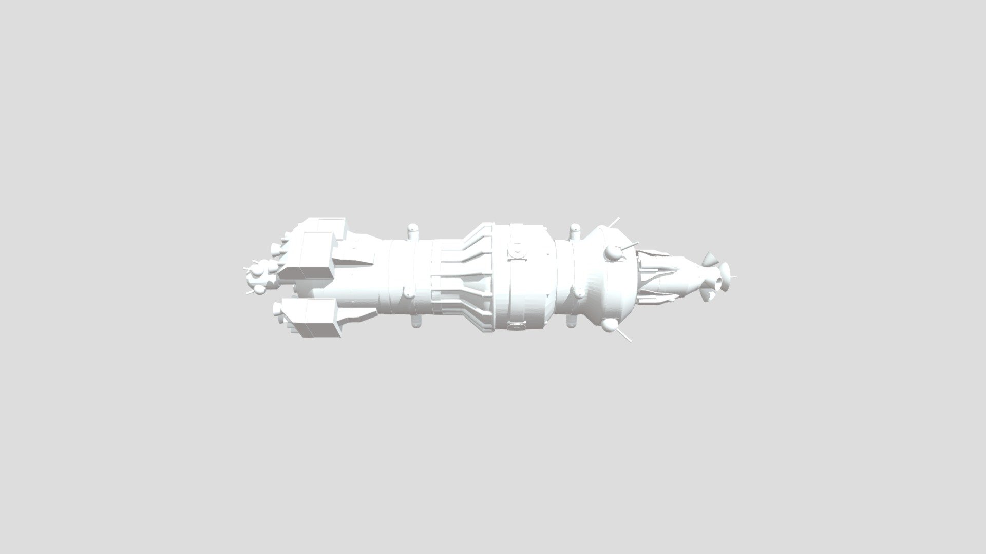 A spaceship I made in tinkercad. It can be printed by slicing it in half 3d model