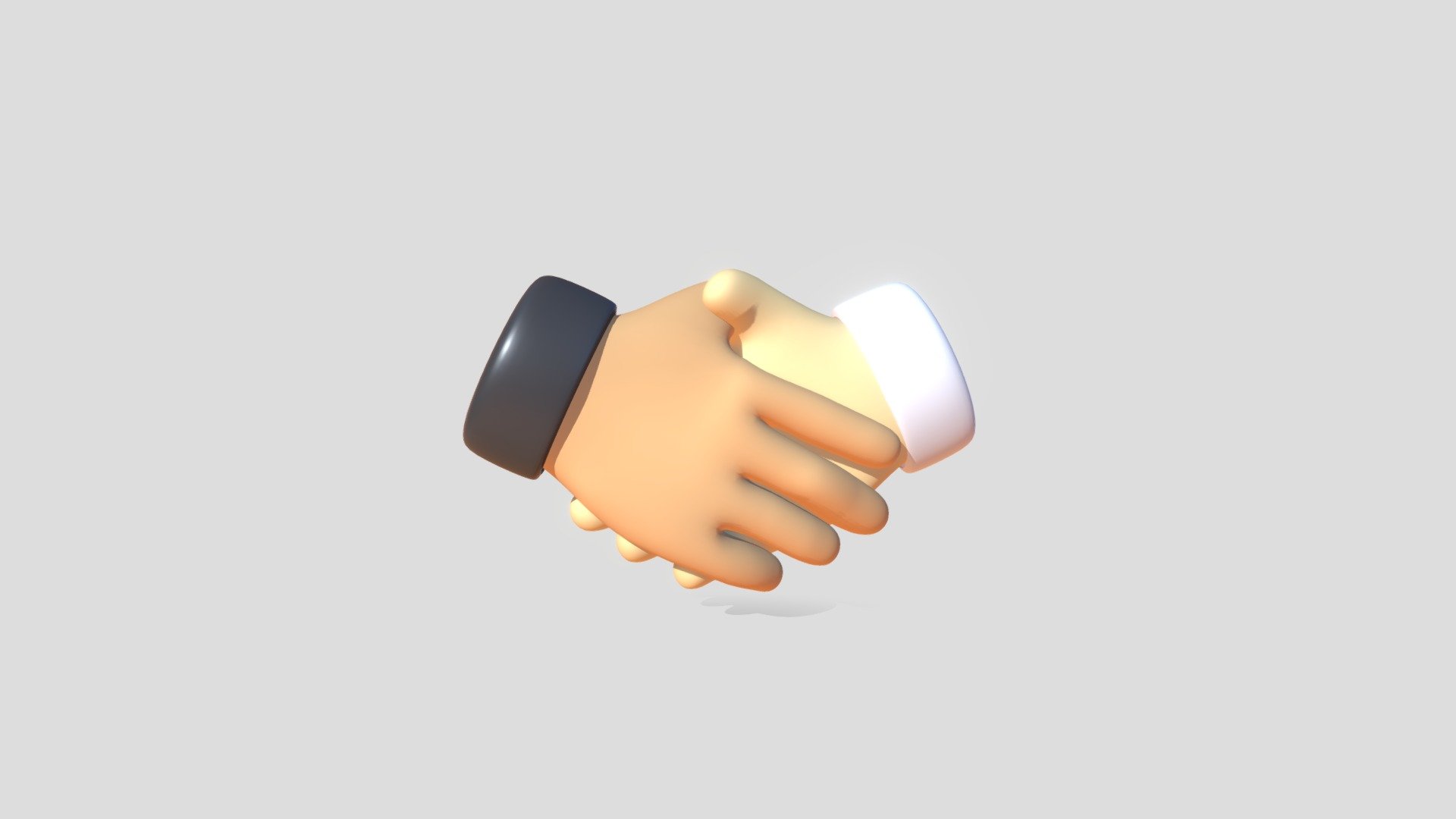 The handshake is one of the habits that is carried out during Eid, forgiving each other's mistakes and establishing friendship - Handshake - Ramadhan Series - Download Free 3D model by Handoko Bintoro (@without_texture) 3d model
