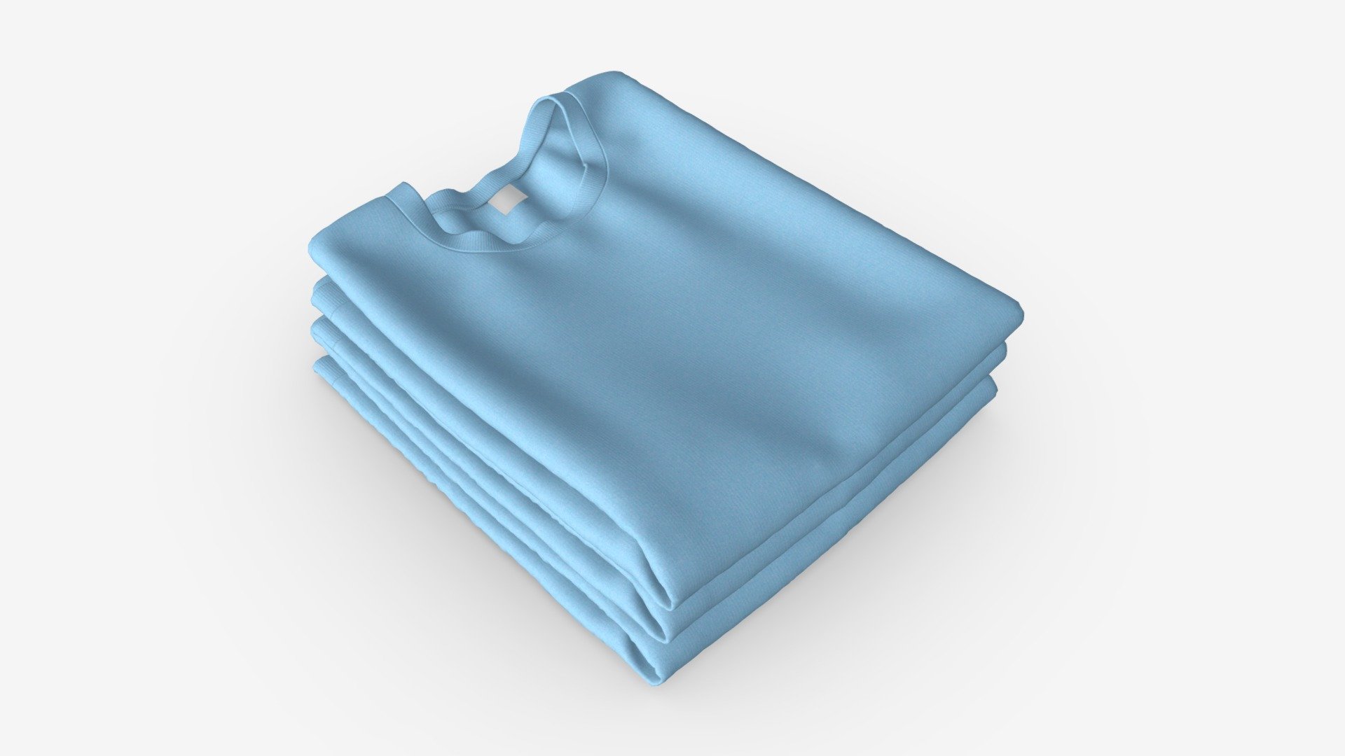 Clothing Classic Men T-shirts Stacked Blue - Buy Royalty Free 3D model by HQ3DMOD (@AivisAstics) 3d model