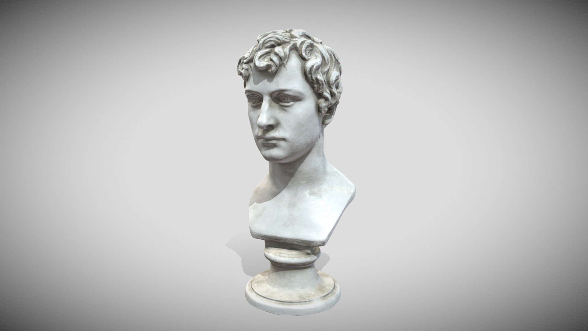 Original very nice 3D Scan from the Thorvaldsens Museum

https://www.myminifactory.com/object/3d-print-henri-francois-brandt-107659

here the Painted Gaming Version LR... 3d model