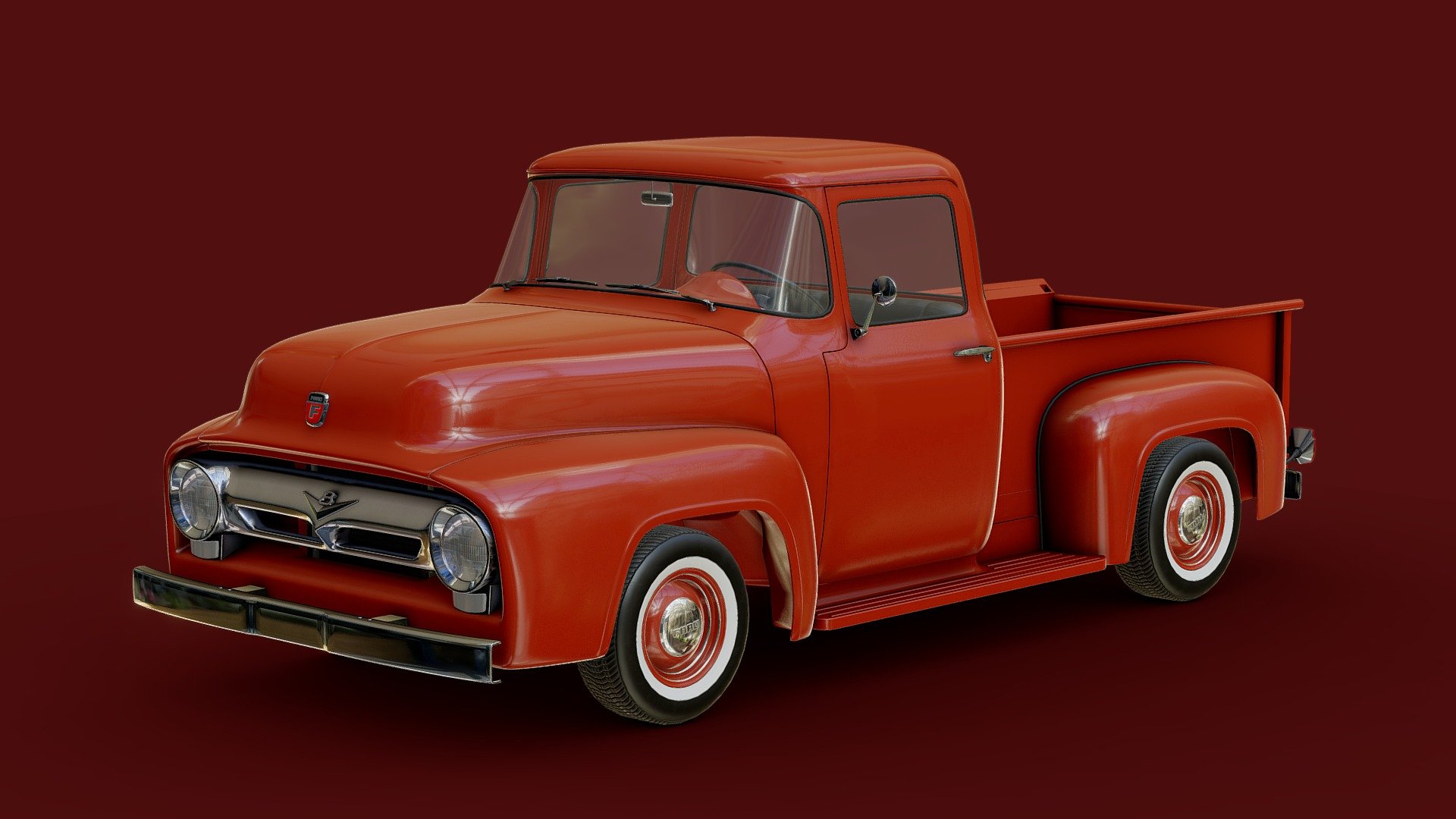Mid-Poly car based on ford f100

9 texture sets all in 4K resolution.

Color of the body can be easily changed 3d model