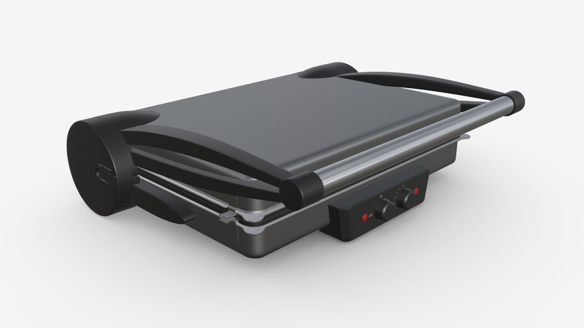 Electric tabletop grill close - Buy Royalty Free 3D model by HQ3DMOD (@AivisAstics) 3d model