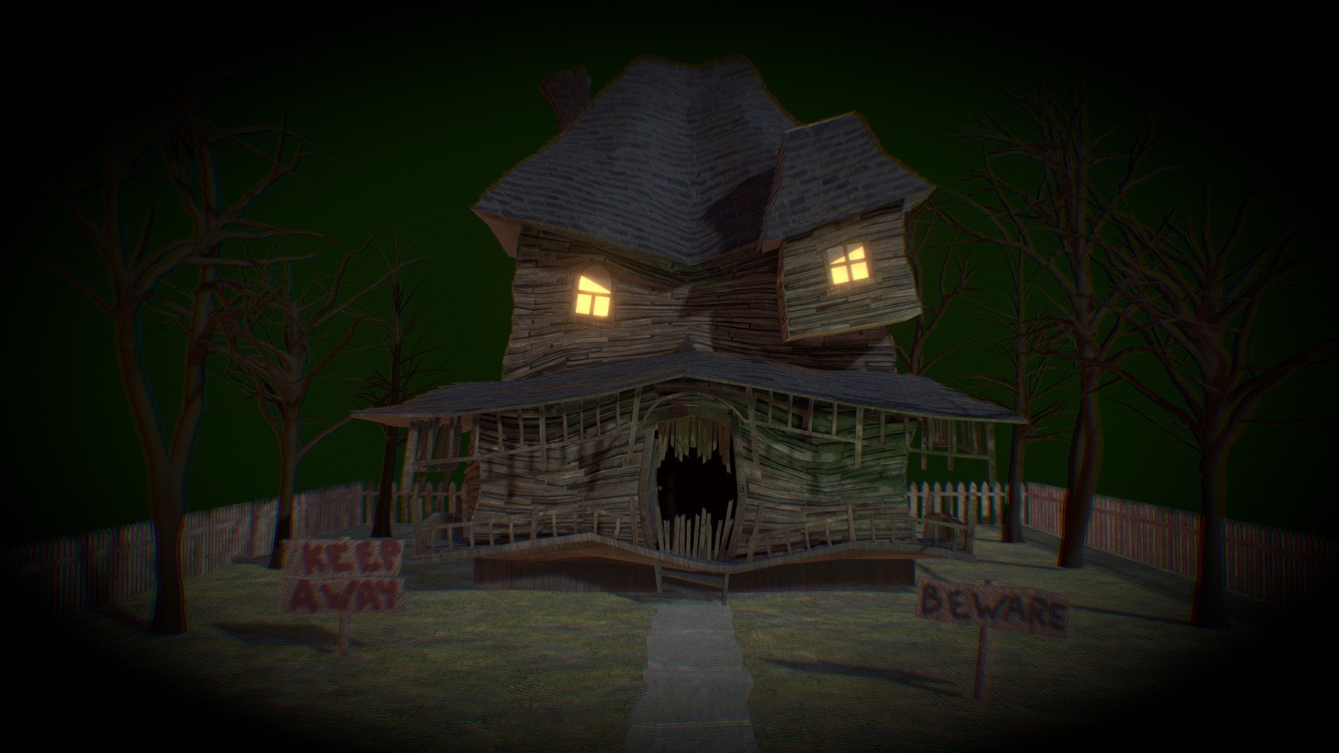 My entry for the haunted house challenge.
I always loved this movie, &ldquo;Monster House