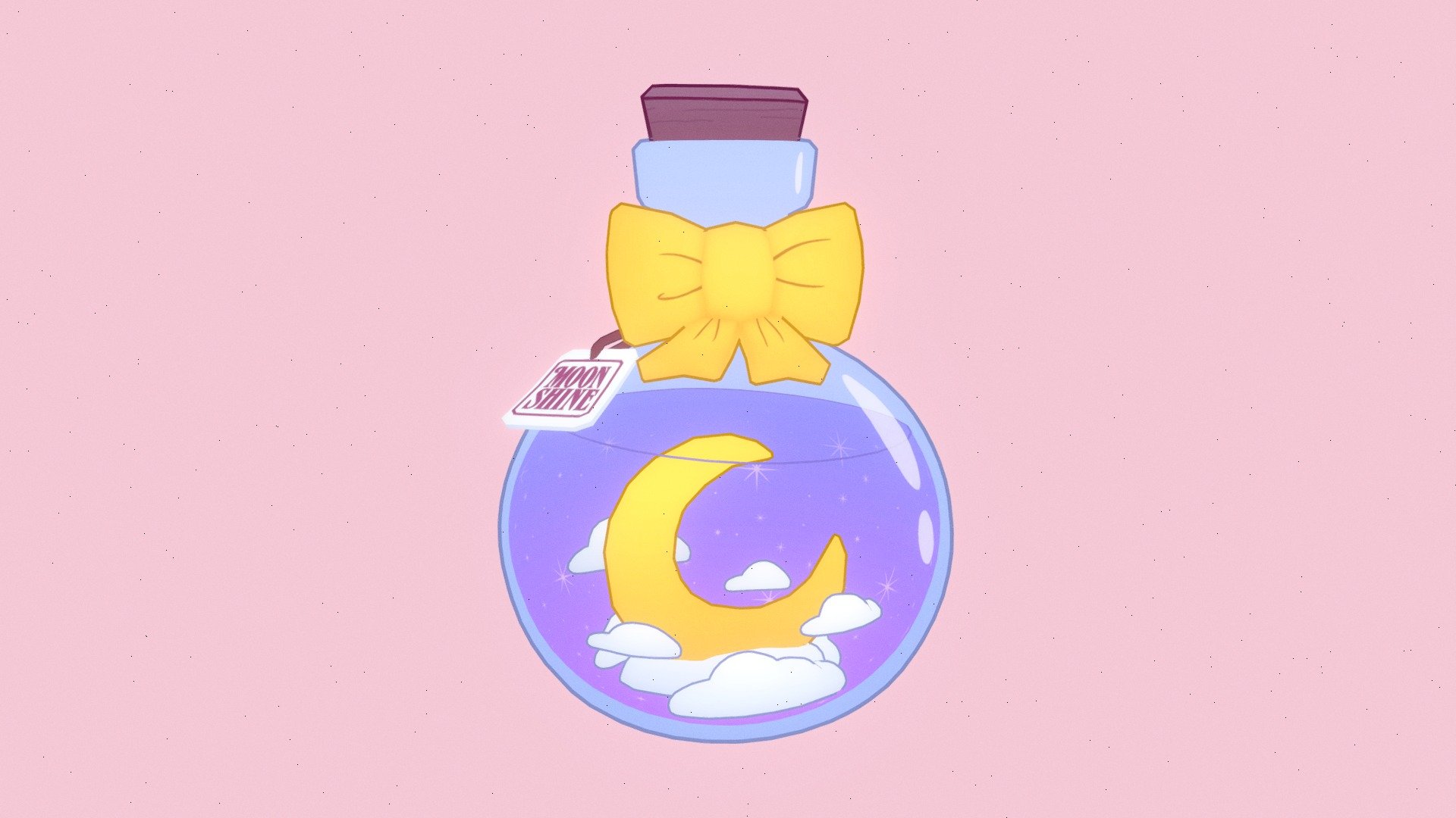 Wanted to make a cute little magic potion and I did! ✨✨ - Magic Potion - 3D model by Susanne (@SusanneS) 3d model