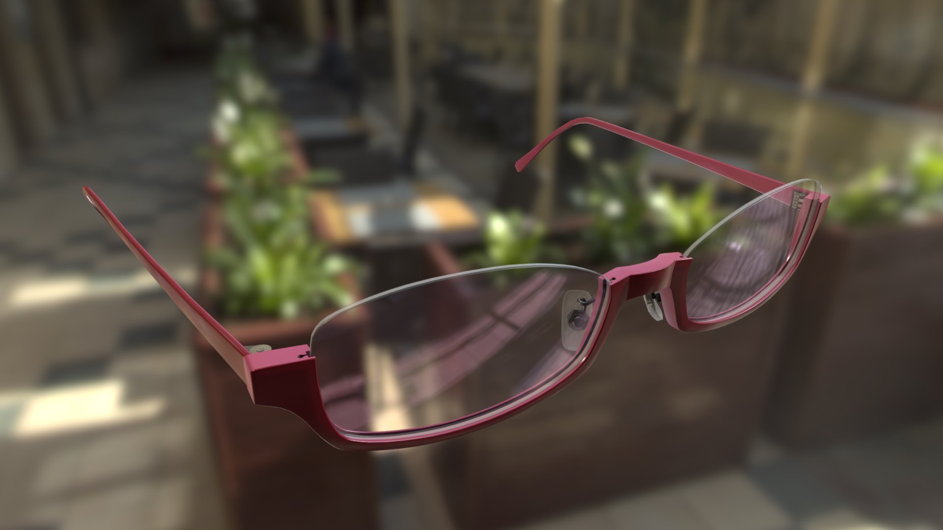 This model was made for VirTry.net - Under rim glasses - 3D model by ruslan_kokarev 3d model
