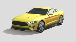 Ford Mustang GT 2020 mustang, power, vehicles, tire, ford, cars, drive, sedan, luxury, speed, sports, gt, sportscar, american, coupe, mustang-gt, low-poly, vehicle, lowpoly, low, poly, racing, car, sport, race