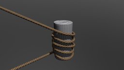 Rope rope, blender, texture, model