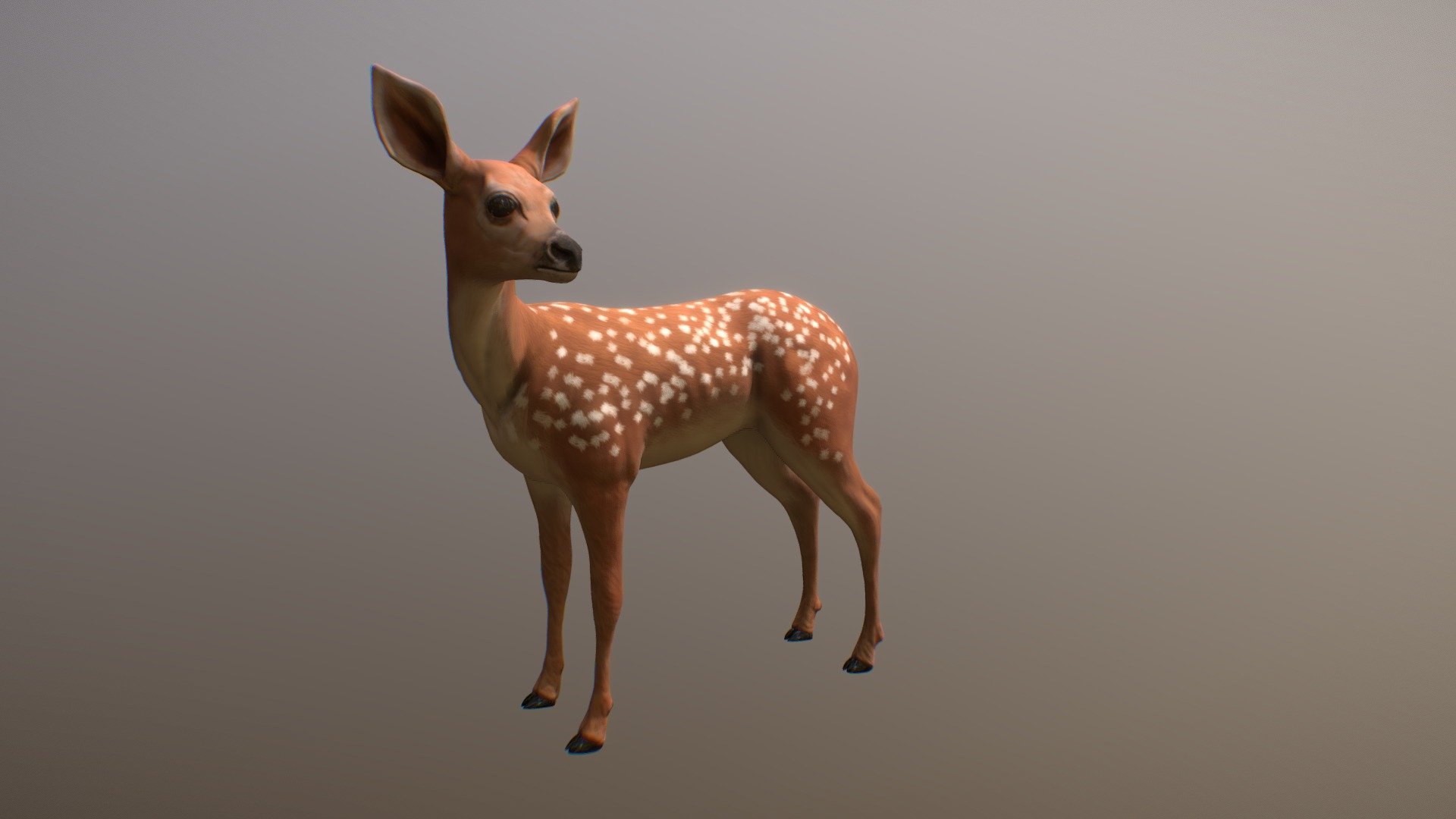 A doe for your games - Doe - Buy Royalty Free 3D model by BlackantMaster 3d model