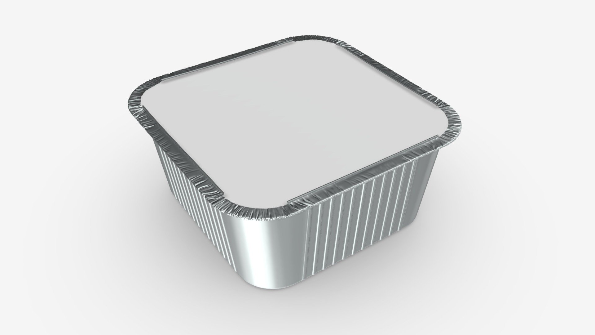 Food foil tray 04 - Buy Royalty Free 3D model by HQ3DMOD (@AivisAstics) 3d model