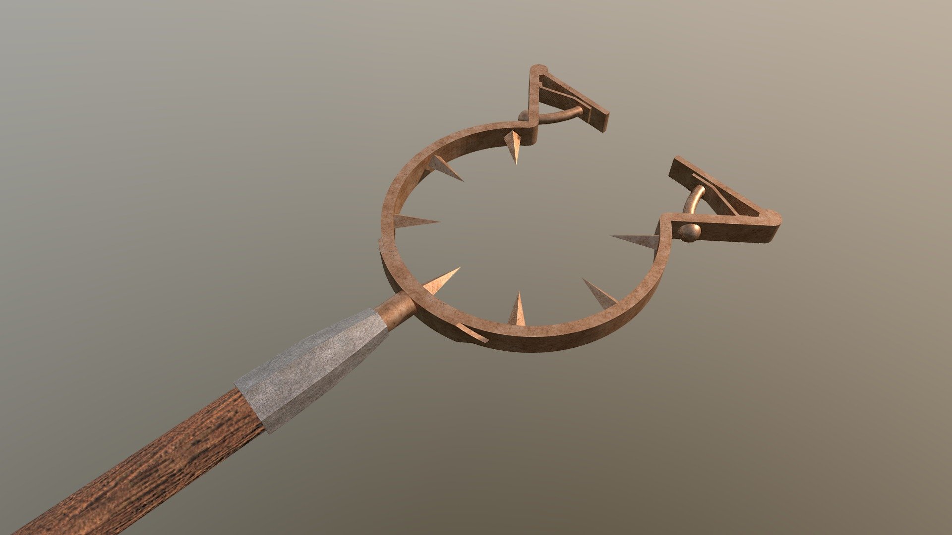 This is an obscure medieval weapon that was used to capture men or soldiers on and off the battlefield. I based the model of of a photo of an actual man catcher I found on wikipedia 3d model