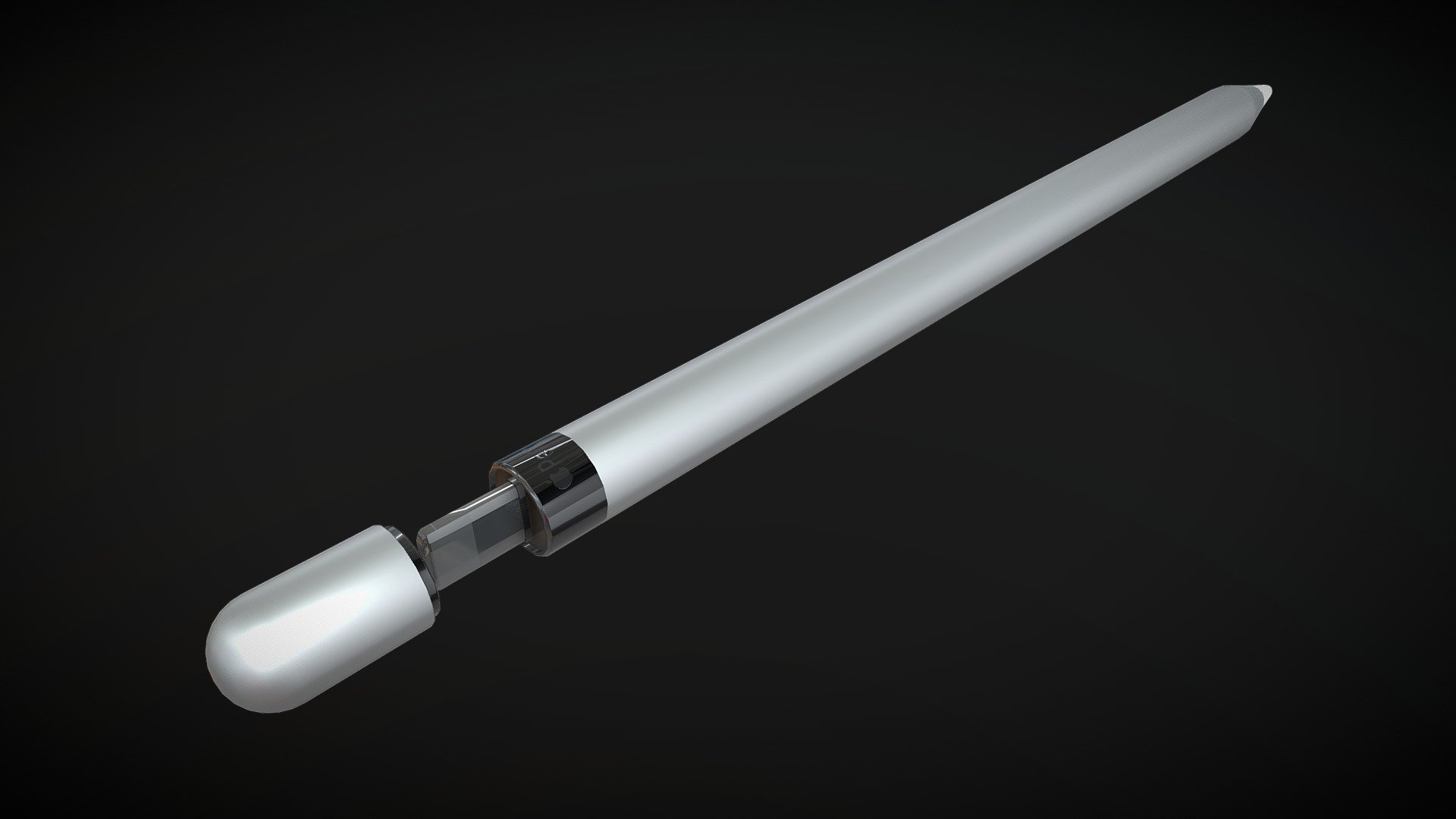 APPLE PENCIL MODELING WITH CINEMA 4D - APPLE PENCIL - Buy Royalty Free 3D model by nurbs (@mertapaydin) 3d model