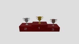 Trophy Podium stadium, wooden, bronze, level, sports, competition, champion, silver, 2nd, 3rd, medal, award, trophy, olympic, winner, championship, podium, medals, 1st, game, cup, sport, gold, finalist