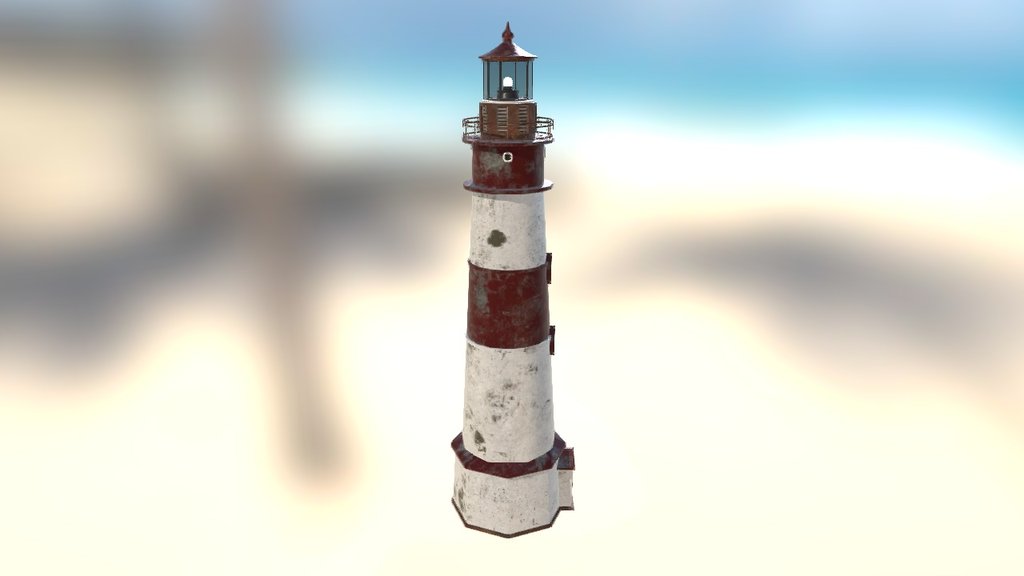 Old lighthouse inspired by GTA V´s El Gordo Lighthouse 3d model