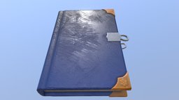 Dairy substancediary, substancepainter, book, stylized