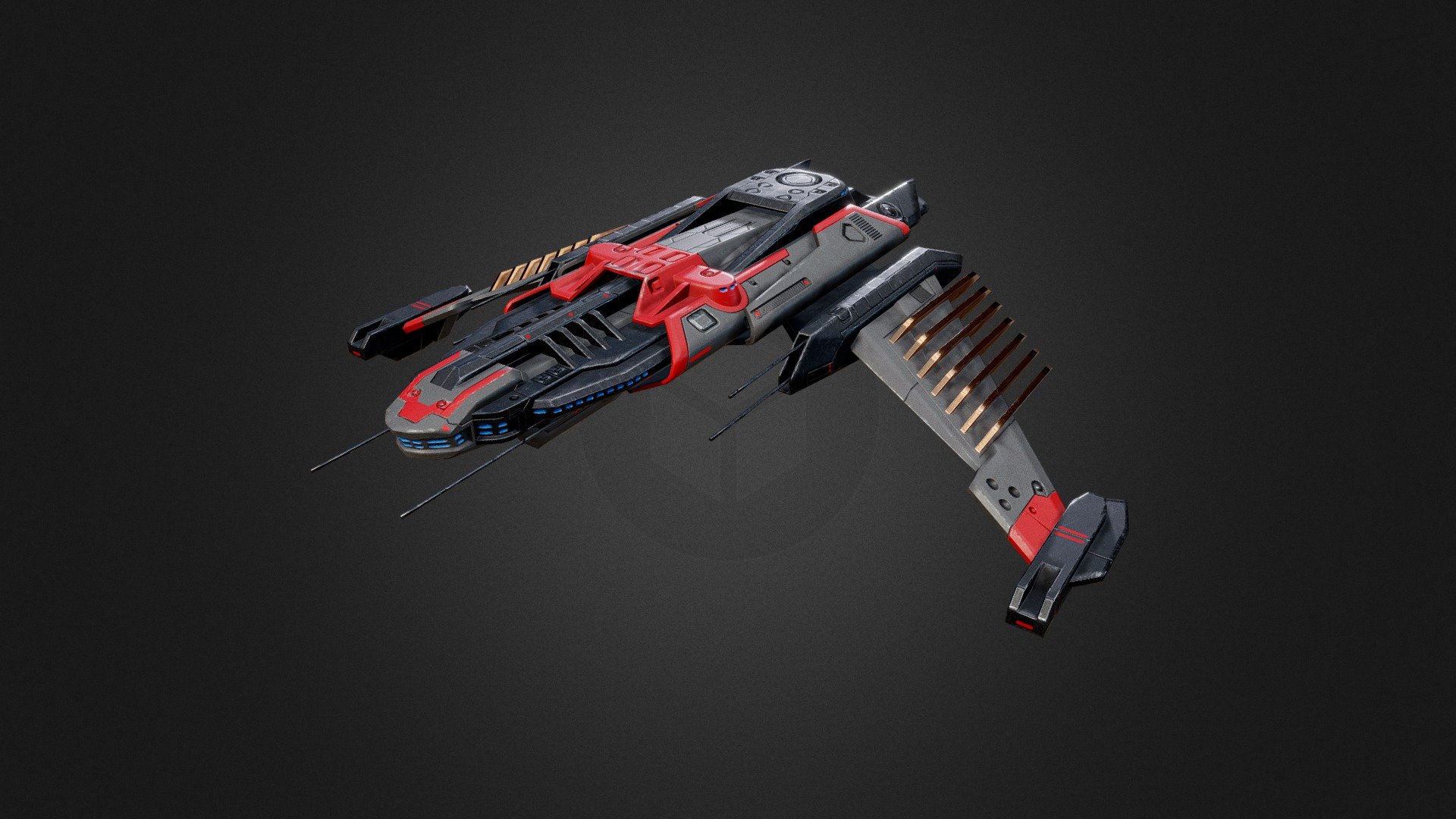 Medium Cruiser - Hussar Cruiser - Buy Royalty Free 3D model by FORGE3D (@forgedwithpassion) 3d model